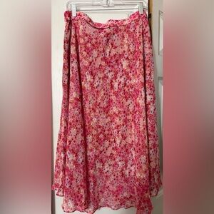 Tahari Pink Floral Skirt